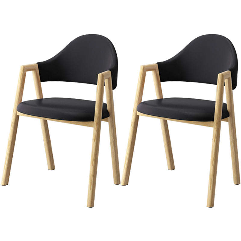 Scandinavian Study Room Metal Arm Chair Colorful Open Dining Chair with Natural Legs