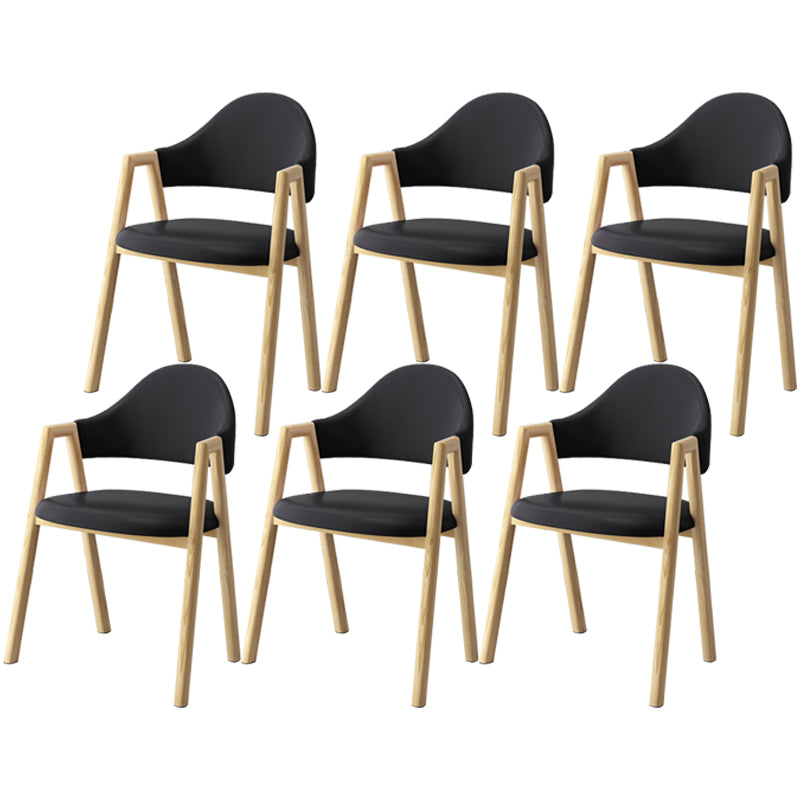 Scandinavian Study Room Metal Arm Chair Colorful Open Dining Chair with Natural Legs