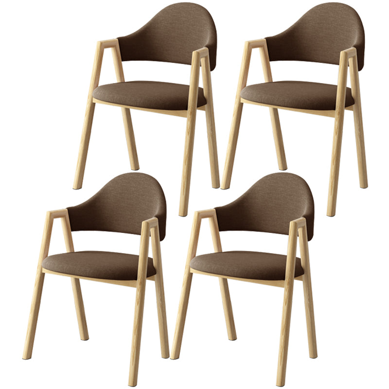 Scandinavian Study Room Metal Arm Chair Colorful Open Dining Chair with Natural Legs