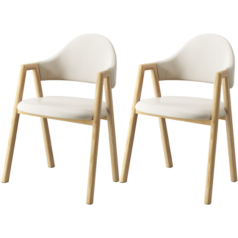 Scandinavian Study Room Metal Arm Chair Colorful Open Dining Chair with Natural Legs