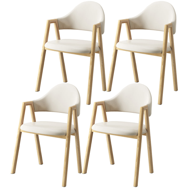 Scandinavian Study Room Metal Arm Chair Colorful Open Dining Chair with Natural Legs