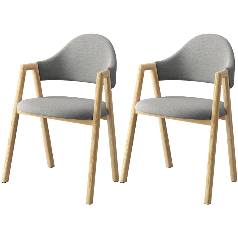Scandinavian Study Room Metal Arm Chair Colorful Open Dining Chair with Natural Legs