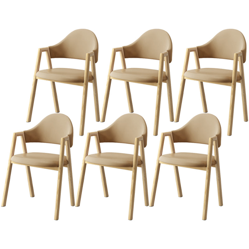 Scandinavian Study Room Metal Arm Chair Colorful Open Dining Chair with Natural Legs