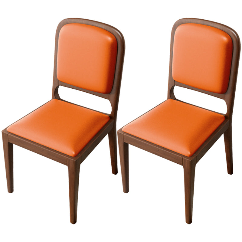Modern Dining Chair 19'' Wide Open Side Chair with 4 Wood Legs for Home Use