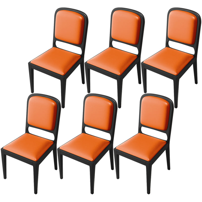 Modern Dining Chair 19'' Wide Open Side Chair with 4 Wood Legs for Home Use