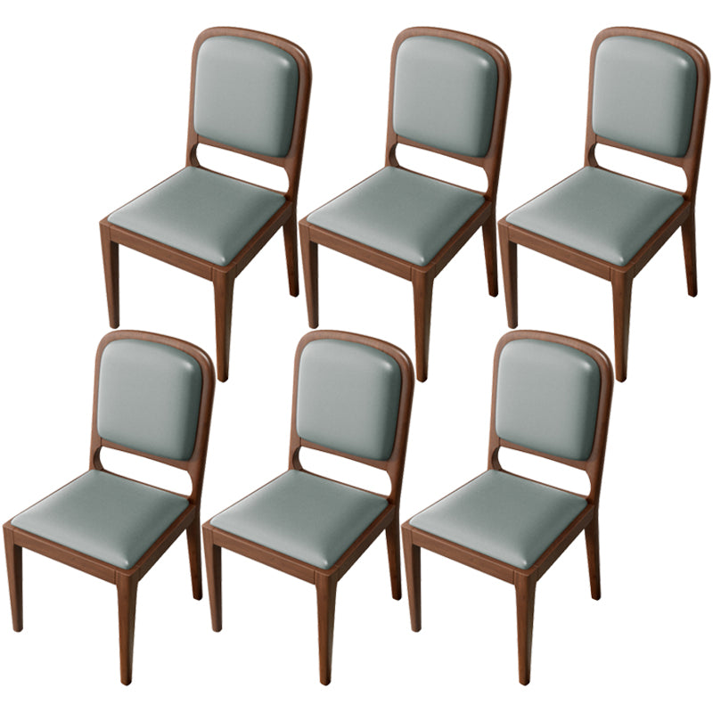 Modern Dining Chair 19'' Wide Open Side Chair with 4 Wood Legs for Home Use