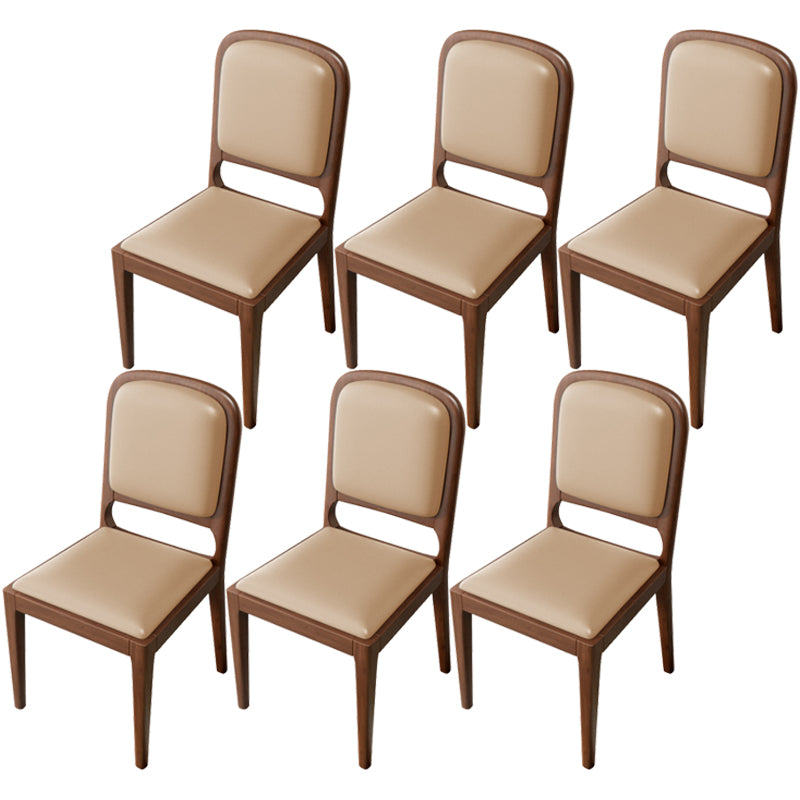 Modern Dining Chair 19'' Wide Open Side Chair with 4 Wood Legs for Home Use
