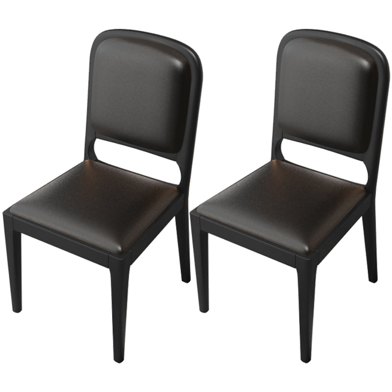 Modern Dining Chair 19'' Wide Open Side Chair with 4 Wood Legs for Home Use