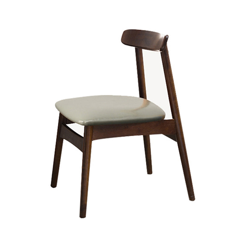 Chaise d'intérieur contemporaine à dossier ouvert en bois, chaise de salle à manger de 18 pouces de large