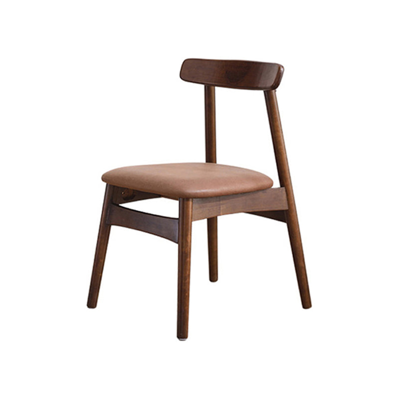 Chaise d'intérieur contemporaine à dossier ouvert en bois, chaise de salle à manger de 18 pouces de large