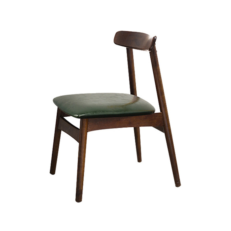 Chaise d'intérieur contemporaine à dossier ouvert en bois, chaise de salle à manger de 18 pouces de large