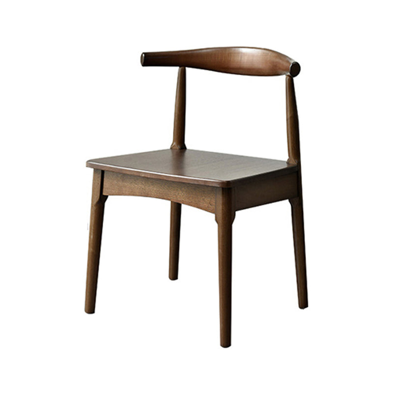 Chaise d'intérieur contemporaine à dossier ouvert en bois, chaise de salle à manger de 18 pouces de large
