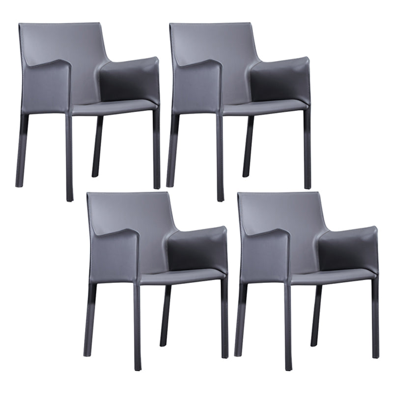 Chaise de salle à manger moderne en similicuir, finition mate, fauteuil de salle à manger Parsons