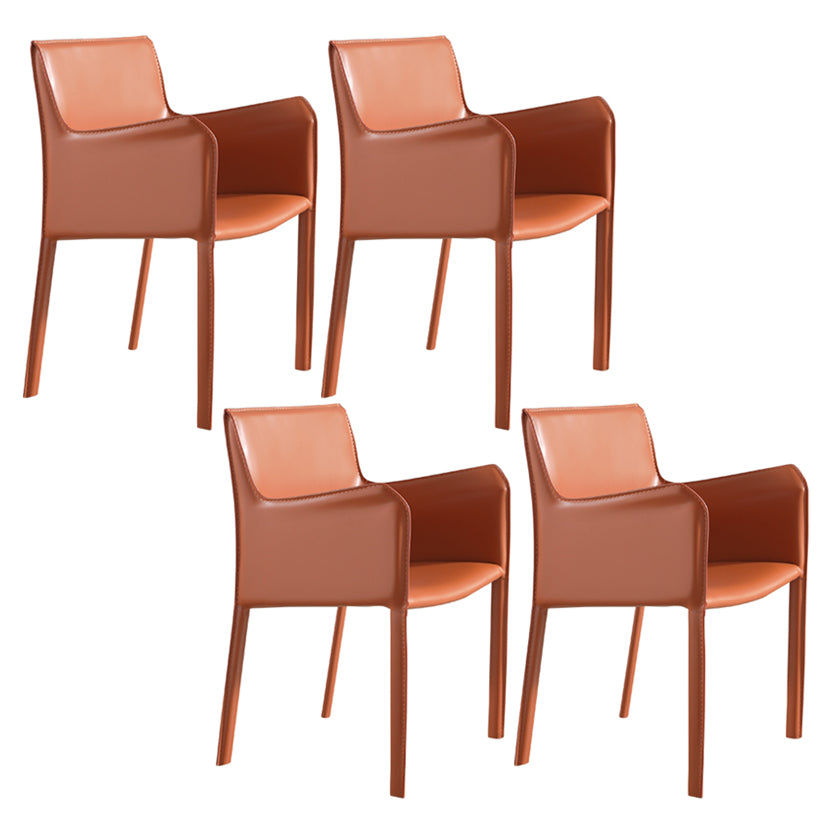 Chaise de salle à manger moderne en similicuir, finition mate, fauteuil de salle à manger Parsons