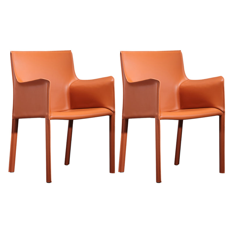 Chaise de salle à manger moderne en similicuir, finition mate, fauteuil de salle à manger Parsons