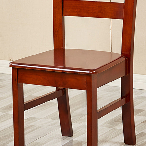 Traditional Dining Room Chair Wood Dining Side Chair with 4 Legs for Home Use