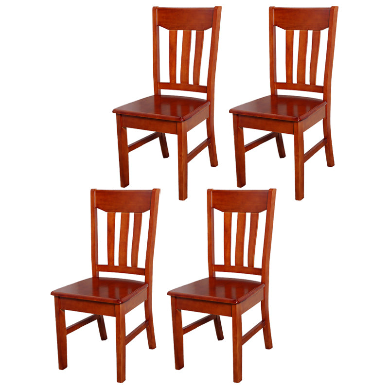 Traditional Dining Room Chair Wood Dining Side Chair with 4 Legs for Home Use