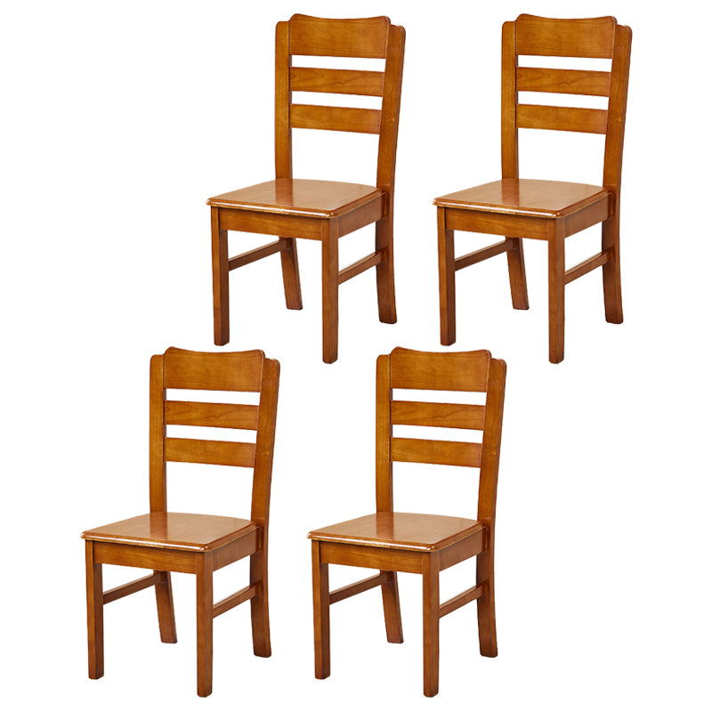 Traditional Dining Room Chair Wood Dining Side Chair with 4 Legs for Home Use