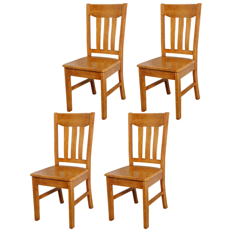 Traditional Dining Room Chair Wood Dining Side Chair with 4 Legs for Home Use