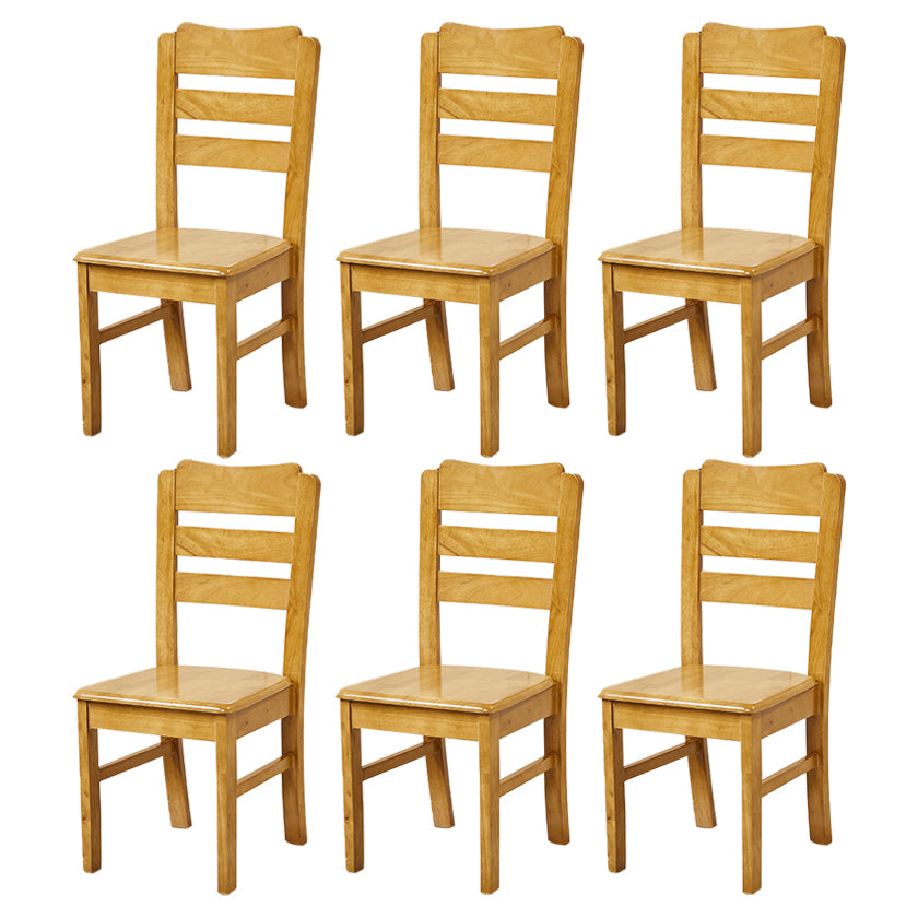 Traditional Dining Room Chair Wood Dining Side Chair with 4 Legs for Home Use