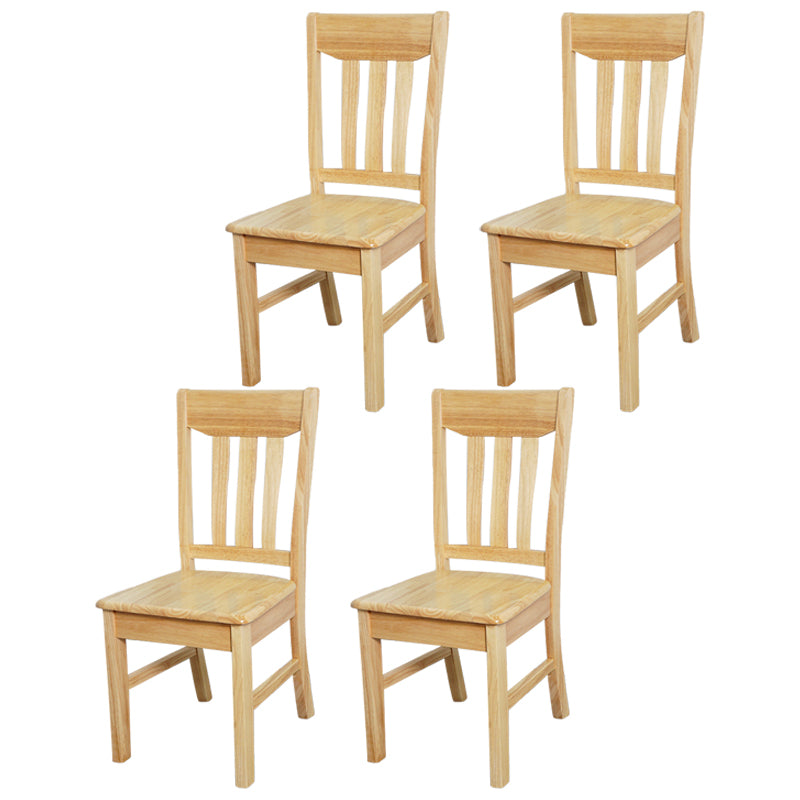 Traditional Dining Room Chair Wood Dining Side Chair with 4 Legs for Home Use