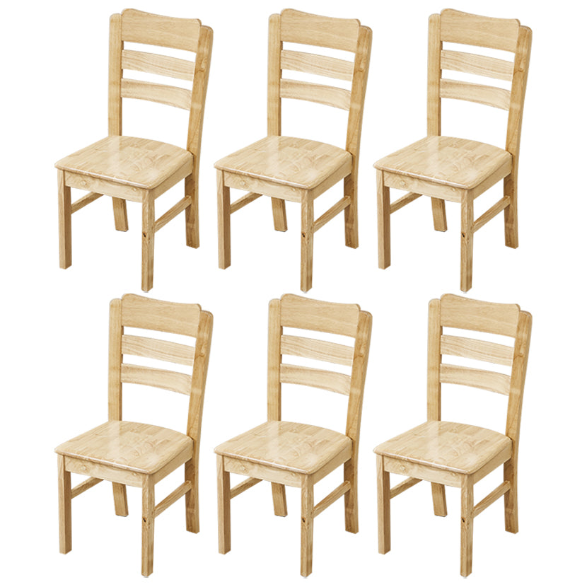 Traditional Dining Room Chair Wood Dining Side Chair with 4 Legs for Home Use