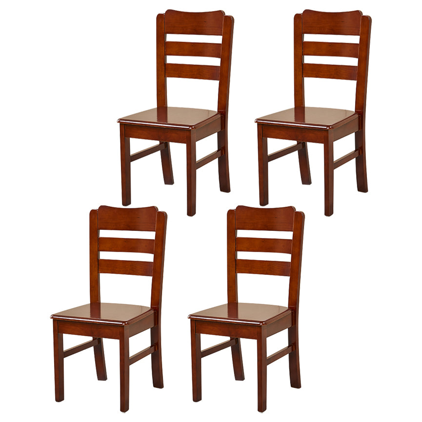 Traditional Dining Room Chair Wood Dining Side Chair with 4 Legs for Home Use