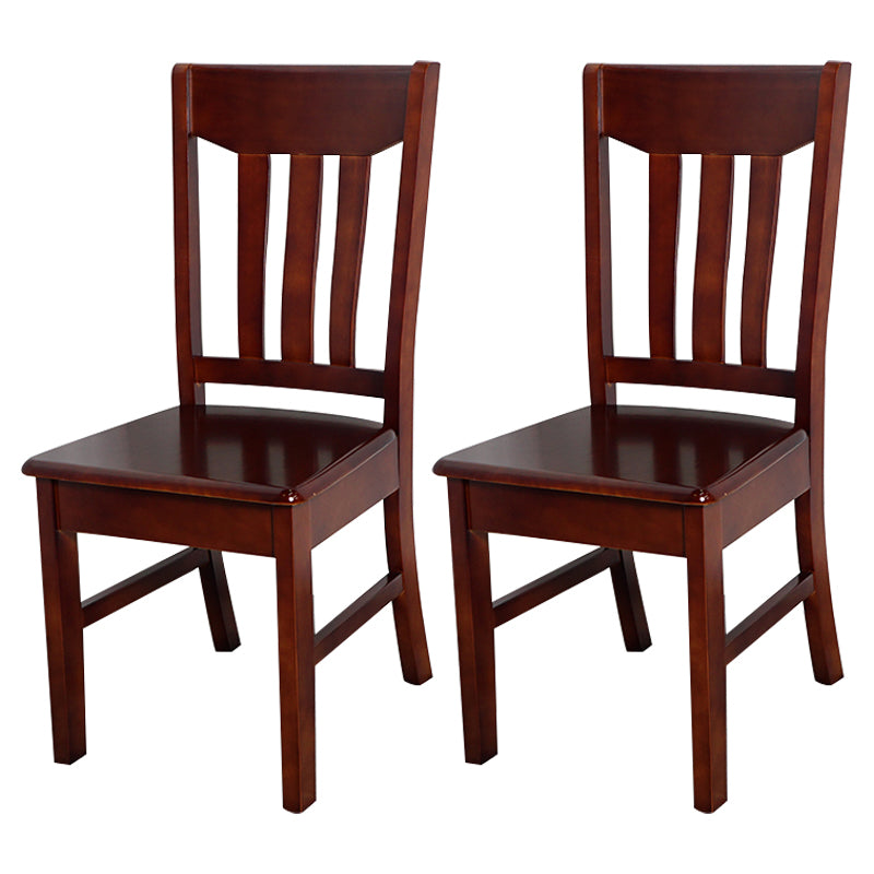 Traditional Dining Room Chair Wood Dining Side Chair with 4 Legs for Home Use