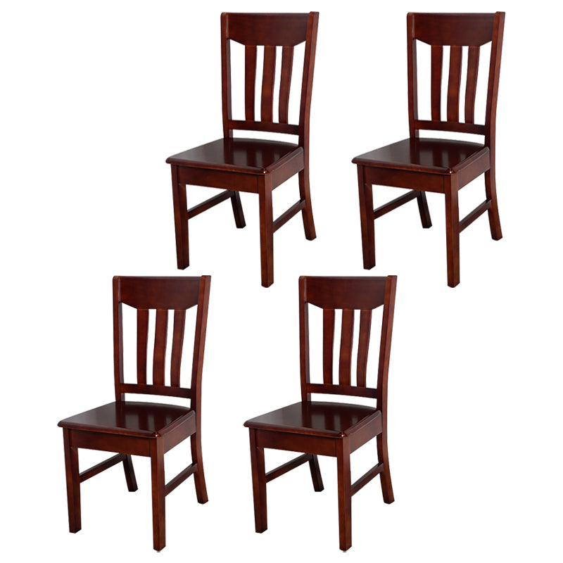 Traditional Dining Room Chair Wood Dining Side Chair with 4 Legs for Home Use