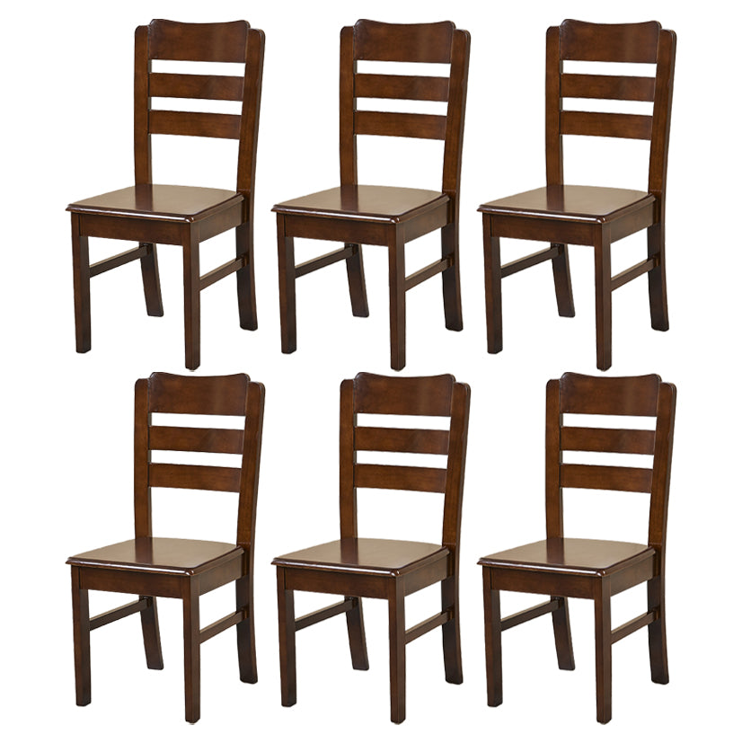 Traditional Dining Room Chair Wood Dining Side Chair with 4 Legs for Home Use