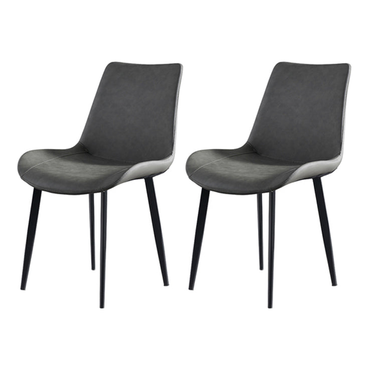 Chaises de salle à manger sans bras scandinaves en métal, chaise Parsons pour salle à manger, chaise d'appoint pour la maison