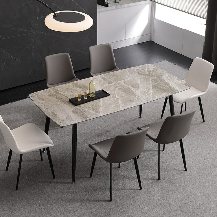 Chaises de salle à manger sans bras scandinaves en métal, chaise Parsons pour salle à manger, chaise d'appoint pour la maison
