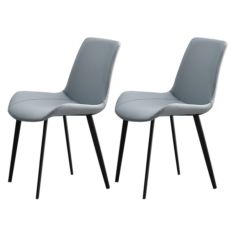 Chaises de salle à manger sans bras scandinaves en métal, chaise Parsons pour salle à manger, chaise d'appoint pour la maison