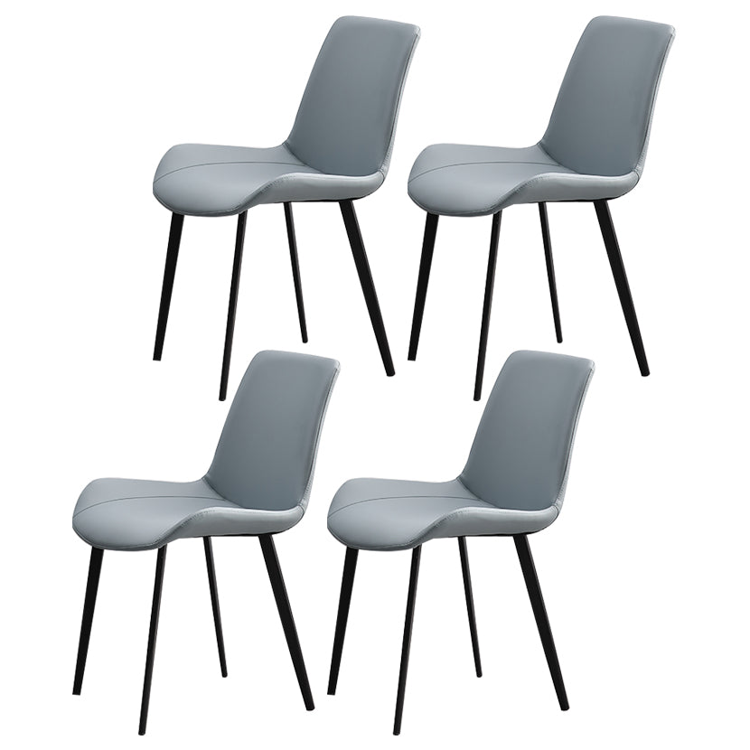 Chaises de salle à manger sans bras scandinaves en métal, chaise Parsons pour salle à manger, chaise d'appoint pour la maison