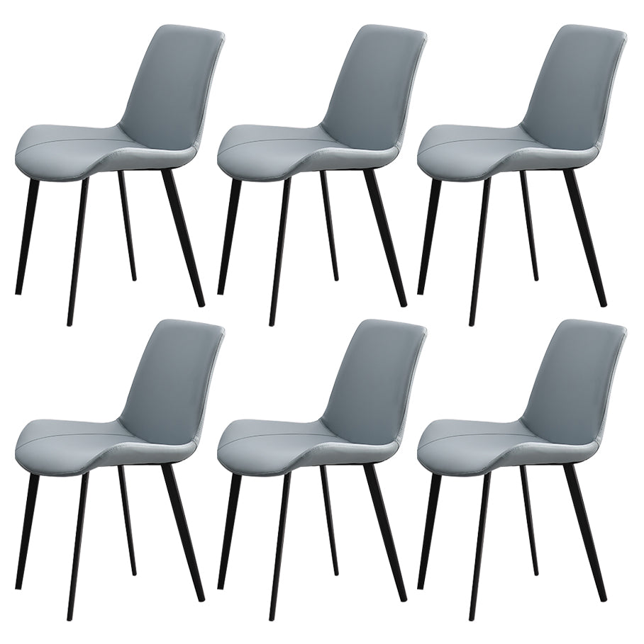 Chaises de salle à manger sans bras scandinaves en métal, chaise Parsons pour salle à manger, chaise d'appoint pour la maison