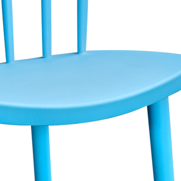 Contemporary Style Plastic Dining Armchair Windsor Back Side Chair for Home