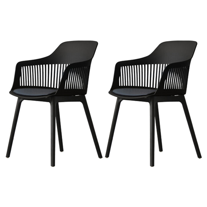 Chaise de salle à manger en plastique de Style nordique, chaise latérale à dossier Windsor pour usage domestique