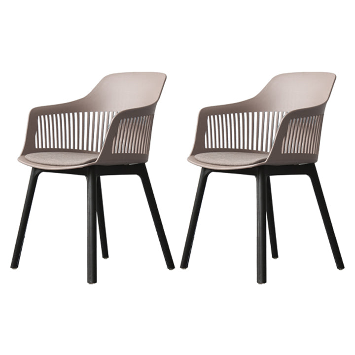 Chaise de salle à manger en plastique de Style nordique, chaise latérale à dossier Windsor pour usage domestique