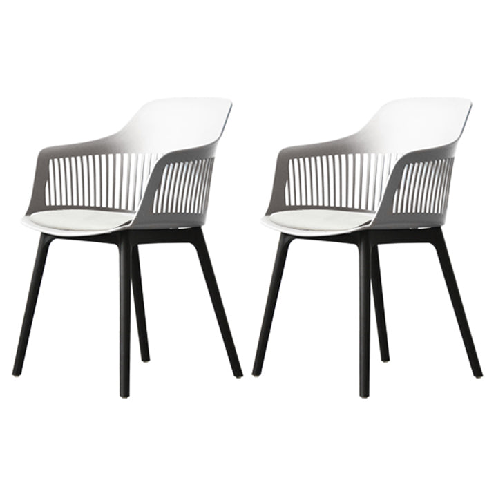Chaise de salle à manger en plastique de Style nordique, chaise latérale à dossier Windsor pour usage domestique