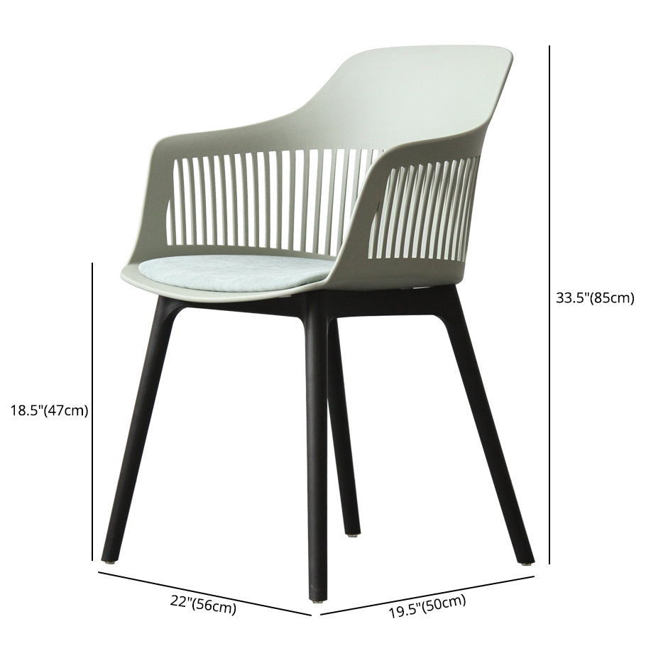 Chaise de salle à manger en plastique de Style nordique, chaise latérale à dossier Windsor pour usage domestique