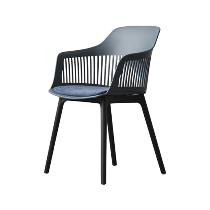 Chaise de salle à manger en plastique de Style nordique, chaise latérale à dossier Windsor pour usage domestique