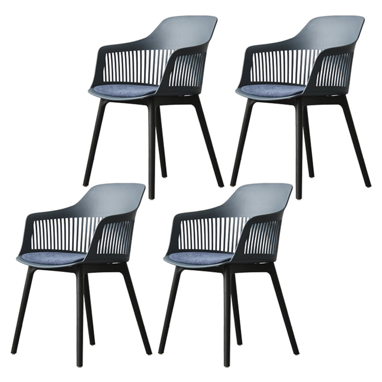 Chaise de salle à manger en plastique de Style nordique, chaise latérale à dossier Windsor pour usage domestique
