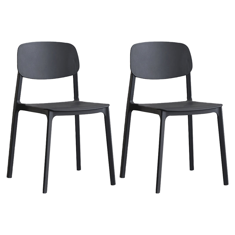 Plastic Contemporary RestaurantSide Chair Colorful Stacking Dining Chair