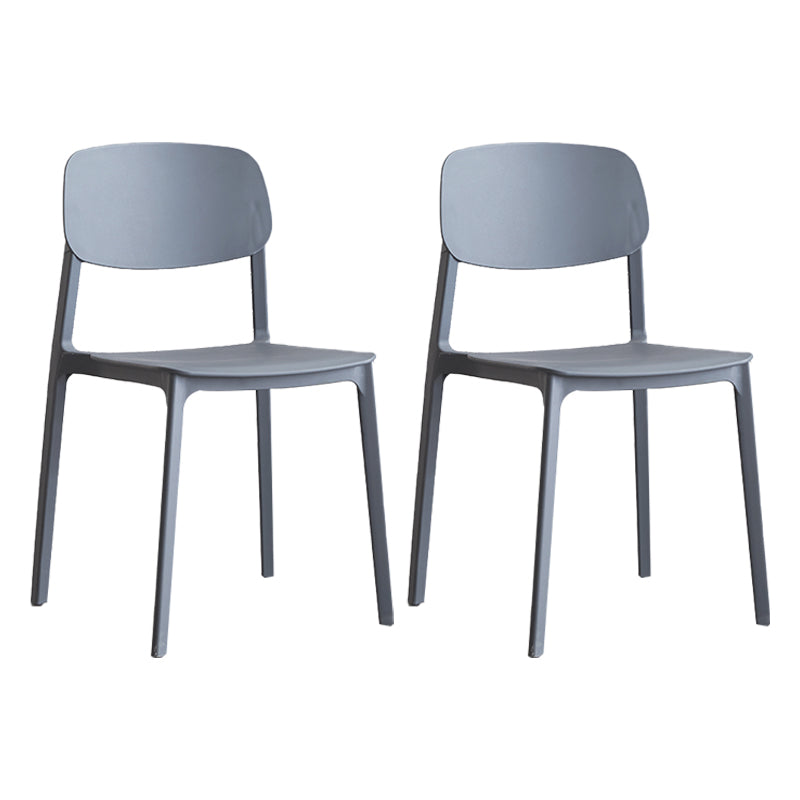 Plastic Contemporary RestaurantSide Chair Colorful Stacking Dining Chair