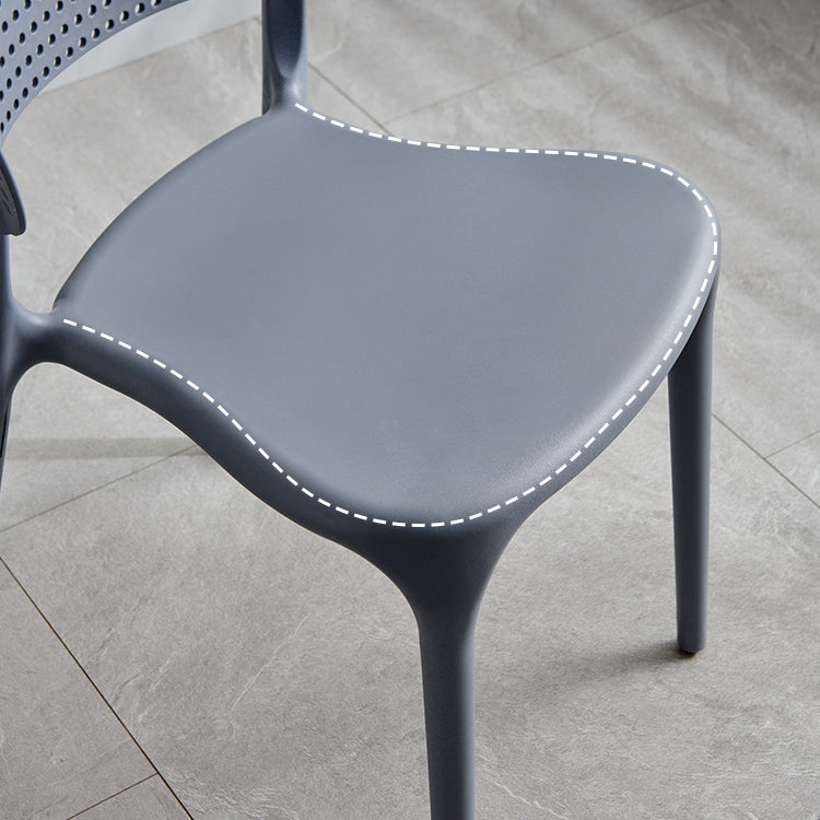 Plastic Contemporary RestaurantSide Chair Colorful Stacking Dining Chair
