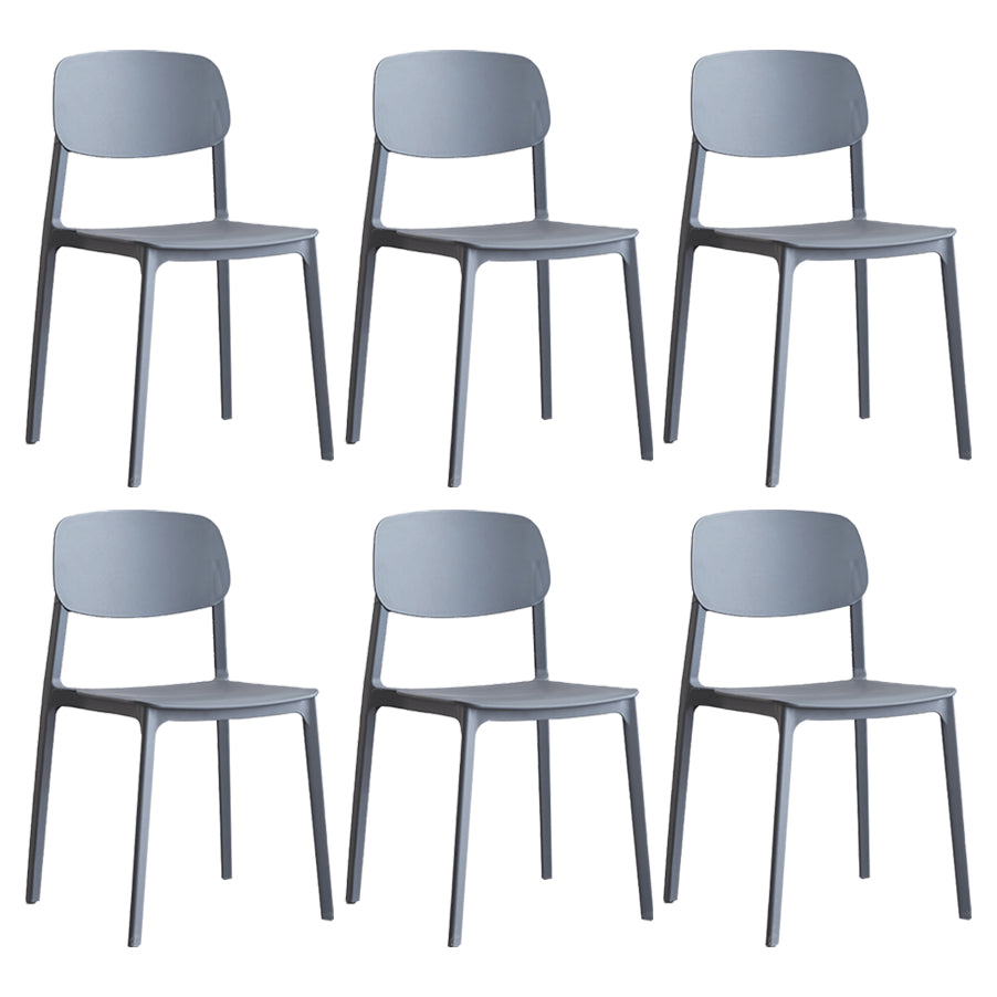 Plastic Contemporary RestaurantSide Chair Colorful Stacking Dining Chair