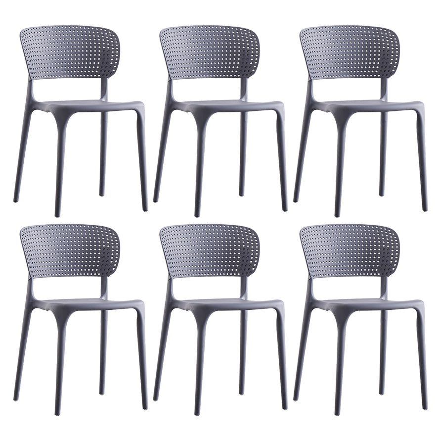 Plastic Contemporary RestaurantSide Chair Colorful Stacking Dining Chair