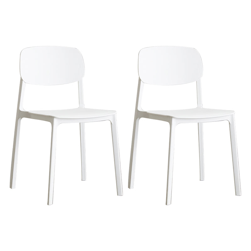 Plastic Contemporary RestaurantSide Chair Colorful Stacking Dining Chair