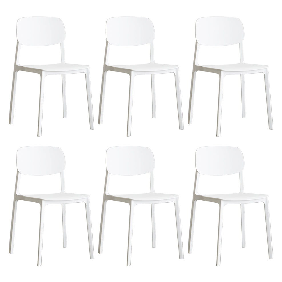 Plastic Contemporary RestaurantSide Chair Colorful Stacking Dining Chair