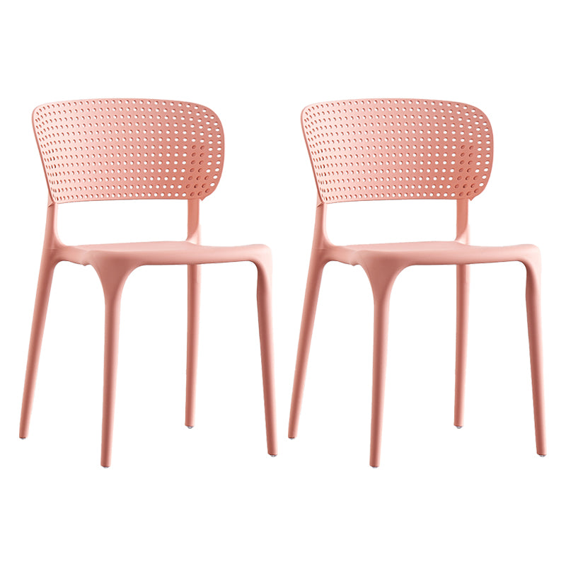 Plastic Contemporary RestaurantSide Chair Colorful Stacking Dining Chair